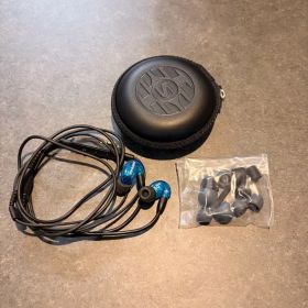 SHURE SE215 有線イヤホン ブルー ケース付き