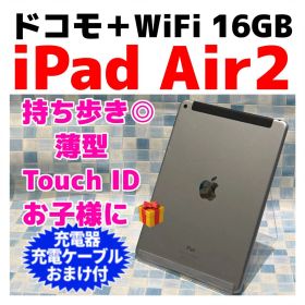 ドコモ WiFi iPad Air 2 第2世代 本体 16GB スペースグレイ