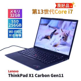 レノボ 良好品 2023年32Gメモリパワフルモデル 13世代Corei7 ThinkPad X1 Carbon Gen11 i7-1365U 32G 256G 14.0WUXGA Wi-Fi6E ABA評価