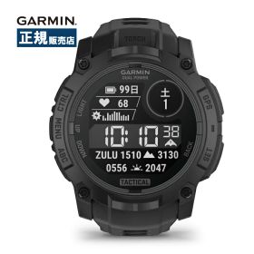 Garmin ガーミン Instinct 3 Dual Power Tactical 50mm インスティンクト3 010-02935-80 スマートウォッチ ソーラー 耐衝撃 ロングバッテリー フラッシュライト