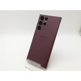 【中古】SAMSUNG docomo 【SIMフリー】 Galaxy S22 Ultra バーガンディ 12GB 256GB SC-52C【アリオ倉敷】保証期間1ヶ月【ランクC】