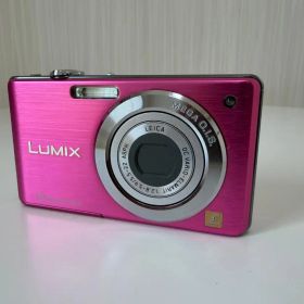 【動作確認済】LUMIX DMC-FS7 ピンク 元箱・充電器付 コンデジ