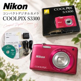 【美品】Nikon COOLPIX S3300 ピンク 箱・付属品付き