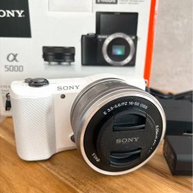 SONY α5000 ミラーレスカメラ 白