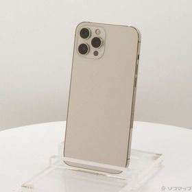 (中古)Apple iPhone12 Pro Max 256GB ゴールド MGD13J/A SoftBank(262-ud)