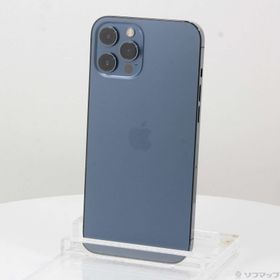 (中古)Apple iPhone12 Pro Max 128GB パシフィックブルー MGCX3J/A SoftBank(247-ud)