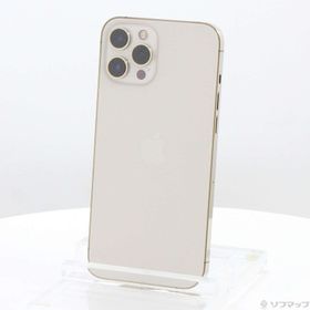 (中古)Apple iPhone12 Pro Max 128GB ゴールド MGCW3J/A SIMフリー(276-ud)