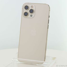 (中古)Apple iPhone12 Pro Max 128GB ゴールド MGCW3J/A SIMフリー(262-ud)