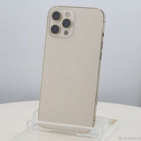 (中古)Apple iPhone12 Pro Max 128GB ゴールド MGCW3J/A SIMフリー(258-ud)