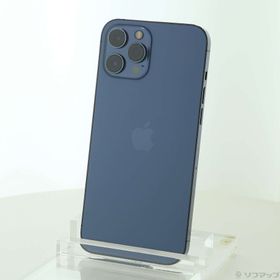 (中古)Apple iPhone12 Pro Max 256GB パシフィックブルー MGD23J/A SIMフリー(348-ud)
