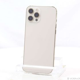 (中古)Apple iPhone12 Pro Max 256GB ゴールド MGD13J/A SIMフリー(368-ud)