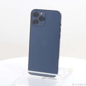 (中古)Apple iPhone12 Pro Max 128GB パシフィックブルー MGCX3J/A SIMフリー(295-ud)