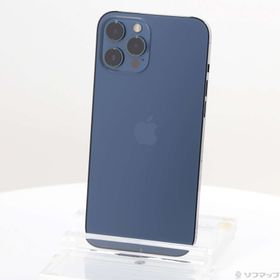 (中古)Apple iPhone12 Pro Max 256GB パシフィックブルー MGD23J/A SoftBank(247-ud)