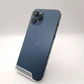 【中古】Apple docomo 【SIMロック解除済み】 iPhone 12 Pro Max 256GB パシフィックブルー MGD23J/A【スマーク伊勢崎】保証期間１ヶ月【