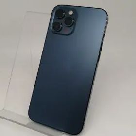 【中古】Apple au 【SIMロック解除済み】 iPhone 12 Pro Max 512GB パシフィックブルー MGD63J/A【日本橋3】保証期間１ヶ月【ランクB】