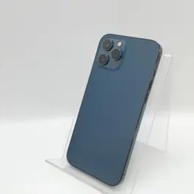 【中古】Apple au 【SIMロック解除済み】 iPhone 12 Pro Max 512GB パシフィックブルー MGD63J/A【京都】保証期間１ヶ月【ランクC】