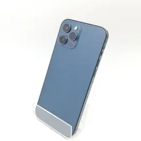 【中古】Apple au 【SIMロック解除済み】 iPhone 12 Pro Max 256GB パシフィックブルー MGD23J/A【熊本】保証期間１ヶ月【ランクA】