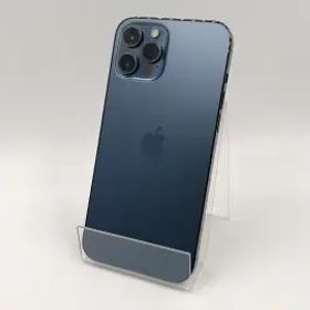 【中古】Apple 国内版 【SIMフリー】 iPhone 12 Pro Max 256GB パシフィックブルー MGD23J/A【大阪堂島】保証期間１ヶ月【ランクC】