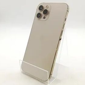【中古】Apple au 【SIMロック解除済み】 iPhone 12 Pro Max 128GB ゴールド MGCW3J/A【横浜】保証期間１ヶ月【ランクB】