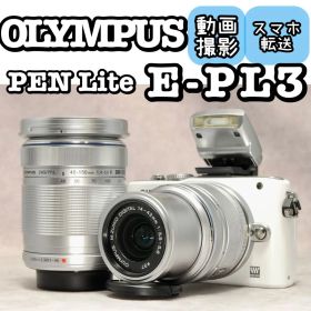 OLYMPUS E-PL3❤️動作確認済 ダブルレンズ スマホ転送 ホワイト