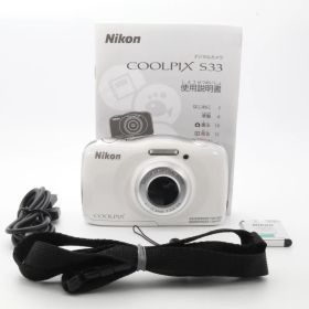 Nikon COOLPIX S33 ホワイト 〔コンパクトデジタルカメラ〕