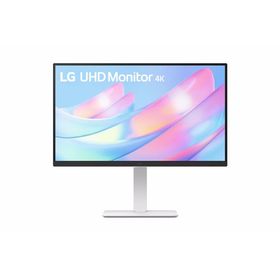 LG 27型 4K UHD ( 3840×2160 ) ノングレア IPS パネル 60Hz 5ms 液晶 ディスプレイ HDMI Displayport 対応 ホワイト 新品 27US550-W 「