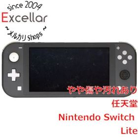 [bn:6] 任天堂 Nintendo Switch Lite(ニンテンドースイッチ ライト) HDH-S-GAZAA グレー 本体のみ ゴムなし・本体・液晶画面いたみ