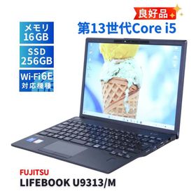 富士通 良好品 2023年軽量快速モデル 13世代Corei5 LIFEBOOK U9313/M i5-1345U 16G 256G 13.3WUXGA Wi-Fi6E Office バッテリー良 AAA評価
