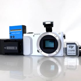 【ソニー】SONY α NEX-3N ホワイト ミラーレスデジタルカメラ ＋バッテリー #W617