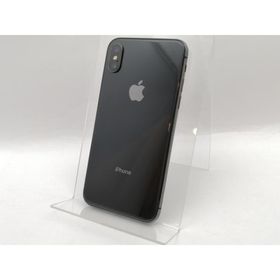 【中古】Apple SoftBank 【SIMロック解除済み】 iPhone X 64GB スペースグレイ MQAX2J/A【津田沼】保証期間１ヶ月【ランクC】