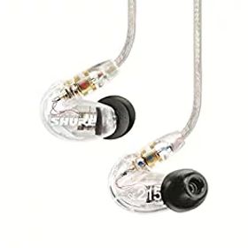 【未使用】【中古】 SHURE イヤホン SE215 カナル型 クリアー SE215-CL-J