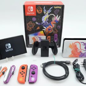 【中古】Nintendo Switch (有機ELモデル) スカーレット・バイオレットエディション HEG-S-KEAAA