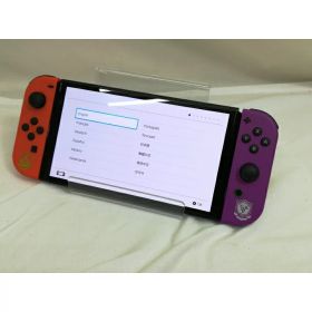 【中古】Nintendo Switch 本体 (有機ELモデル) HEG-S-KEAAA スカーレット・バイオレットエディション【川崎】保証期間1ヶ月【ランクA】