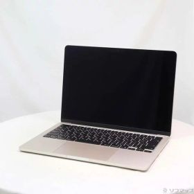 【中古】Apple(アップル) MacBook Air 13.6-inch Early-2025 MW0Y3J／A Apple M4 10コアCPU_8コアGPU 16GB SSD256GB スターライト 〔26.3 Tahoe〕 【258-ud】