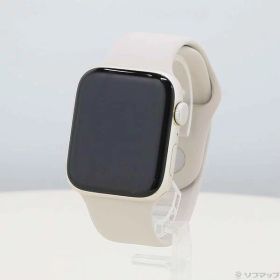 【中古】Apple(アップル) Apple Watch SE 第2世代 GPS 44mm スターライトアルミニウムケース スターライトスポーツバンド 【251-ud】