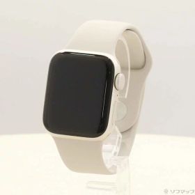【中古】Apple(アップル) Apple Watch SE 第2世代 GPS 40mm スターライトアルミニウムケース スターライトスポーツバンド 【198-ud】
