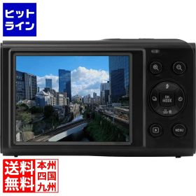 アイワ コンパクトデジタルカメラ aiwa cam DCB-2 ブラック(1600万画素CMOSセンサー/電子手ブレ補正/AF/4倍デジタルズーム/自撮り撮影/軽量) JA5-DCM0003(BK)