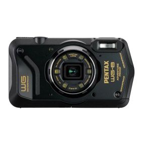 【中古】ペンタックス PENTAX WG-8 ブラック 本格アウトドアカメラ 【本格20m 防水】 2000万画素 【広角28mm 光学5倍ズーム】 【6灯の多機能リングライト搭載】 【工事・現場で活躍 / 「CALSモード」搭載】