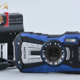 【中古】RICOH リコー PENTAX ペンタックス WG-40W ブルー コンパクトデジタルカメラ シャッター回数僅少