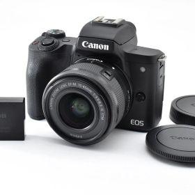 【返品保証】良品｜Canon キヤノン EOS Kiss M2 ボディ ブラック レンズキット《ショット数：2000回以下》 #C260825-12