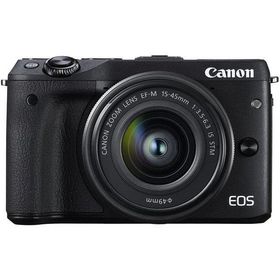 【中古】キヤノン Canon EOS M3 レンズキット ブラック EF-M15-45mm F3.5-6.3 IS STM 付属 EOSM3BK-1545ISSTMLK当店保証30日間 人気モデル 高画質 売れ筋