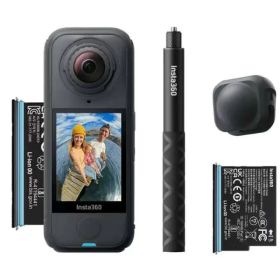Insta360Insta360 X4 Air スターターキット【CINSAAFA-SE03】グラファイトブラックアクションカメラ[6977644764763]