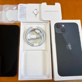 良品 Apple iPhone 13 ミッドナイト 256GB ケーブル等付き