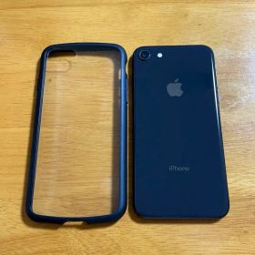 iPhone8 256GB スペースグレイ SIMロック有 ケース付き