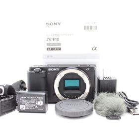 ショット数724！■ほぼ新品■ SONY ソニーZV-E10 ボディ ブラック ZV-E10 B ♯14820