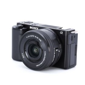 【中古】[美品] Sony デジタル一眼カメラ VLOGCAM ZV-E10L パワーズームレンズキット ブラック _GP00020687