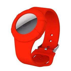 Airtag用 ブレスレット AirTag互換 バンド 子供用 ソフトシリコン付き 紛失防止 子供 高齢者用 バックル調整可
