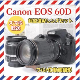 Canon EOS 60D❤️超望遠Wレンズセット❤️スマホ転送✨一眼レフ