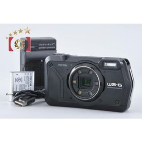 【中古】RICOH リコー PENTAX ペンタックス WG-6 ブラック 防水アクションカメラ シャッター回数僅少