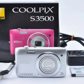 Nikon COOLPIX S3500 シルバー 20.1MP 光学7倍ズーム コンパクトデジタルカメラ #2099